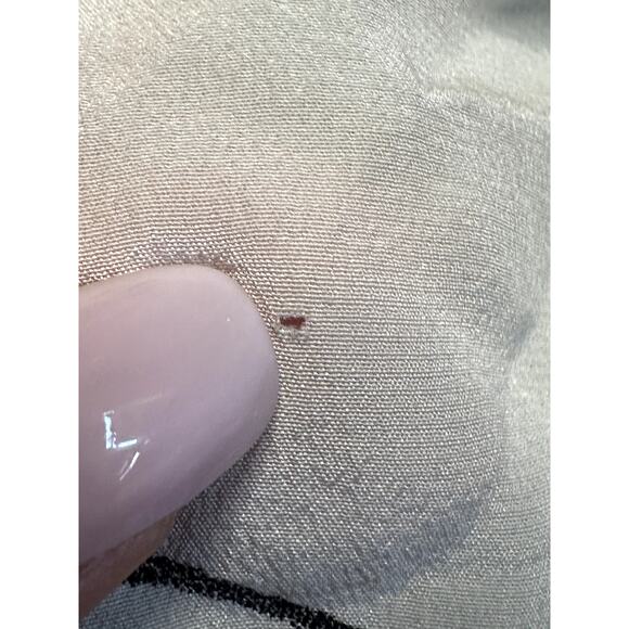 Yigal Azrouel Orange Multicolor Cold Shoulder 3/4 Sleeve Silk Blouse Top Sz 8 - Picture 8 of 8